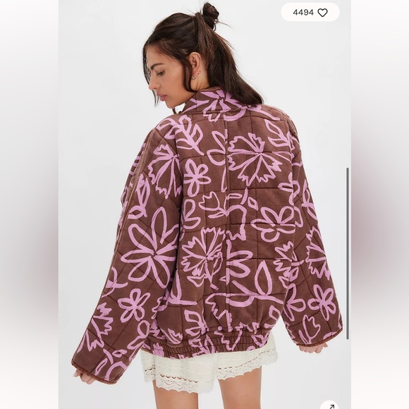 Free People Rare Printed Dolman Jacket - Picture 3 of 9